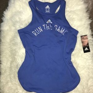 NWT Adidas girls L 12/14 racerback tank holograph